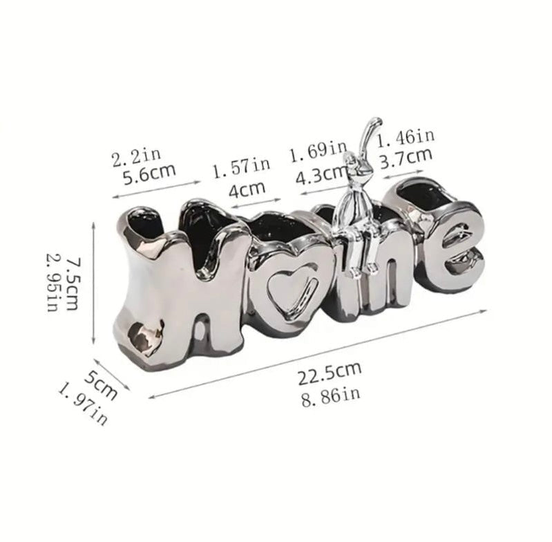 Ceramic Rabbit Toothbrush Holder for Bathroom