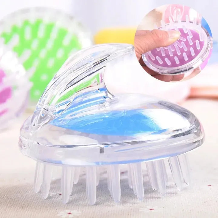 Soft Silicone Hair Scalp Massager & Shampoo Brush