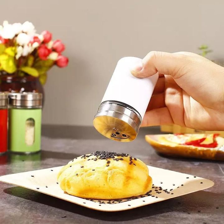 1Pc Glass Spice Jar Shaker for Salt, Pepper & Herbs