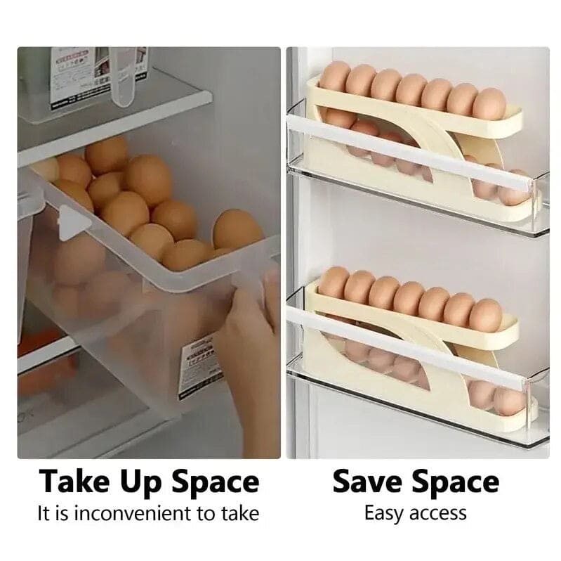 Smart Automatic Rolling Egg Dispenser Rack Tray