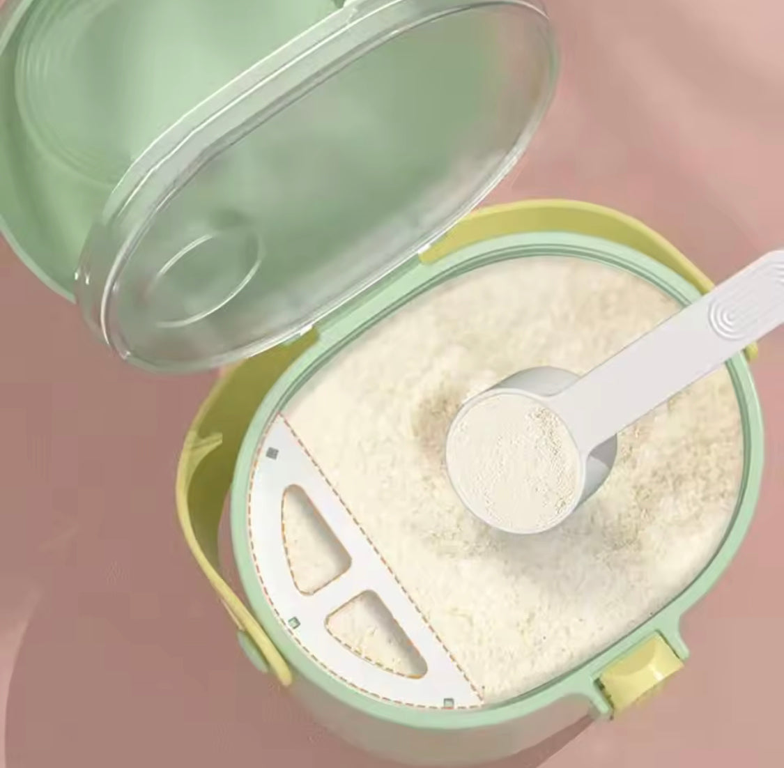 Baby Milk Powder Container with Spoon Box