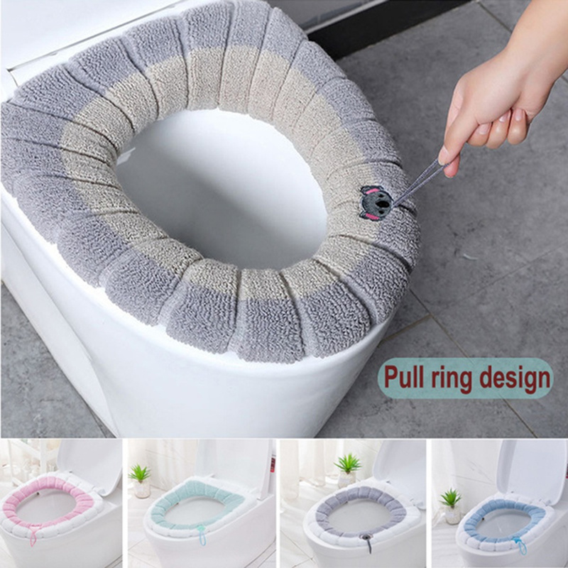 Commode Toilet Seat Cover Comfortable Bathroom Cushion