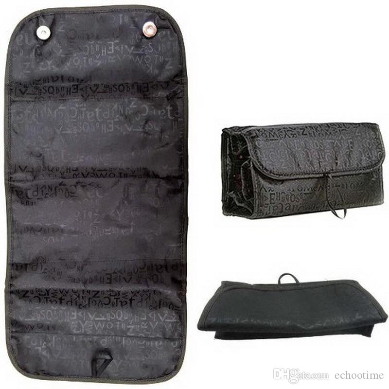 Roll-N-Go Hanging Makeup Bag Travel Toiletries and Jewelry Organizer