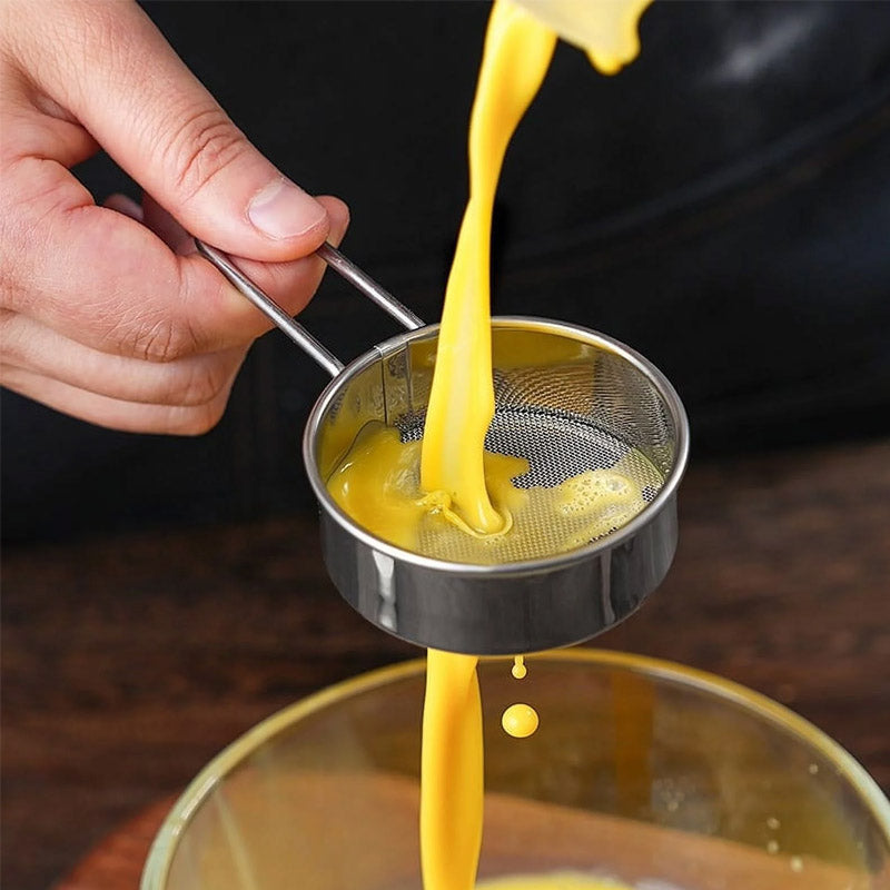 3Pcs Stainless Steel Strainer Set Mini Powder Sieve Set