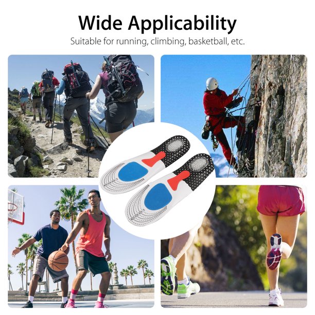 Gel Shoe Insoles for Men & Women with Arch Support - 1Pair