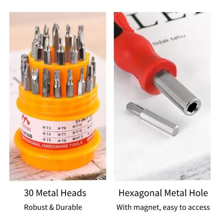 31-in-1 Precision Screwdriver Repair Tool Kit for Electronics & Gadgets