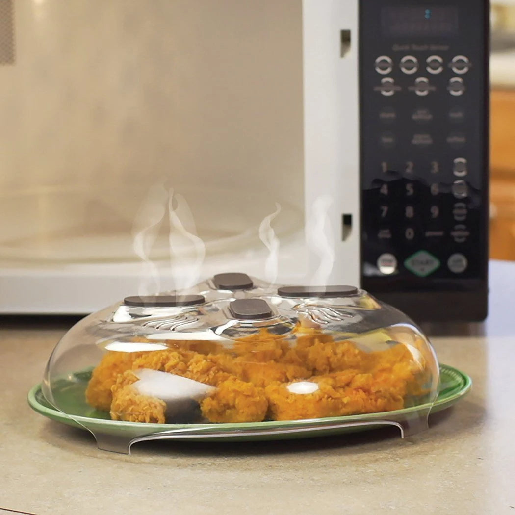 Plastic Microwave Food Cover for Heating & Splash Protection