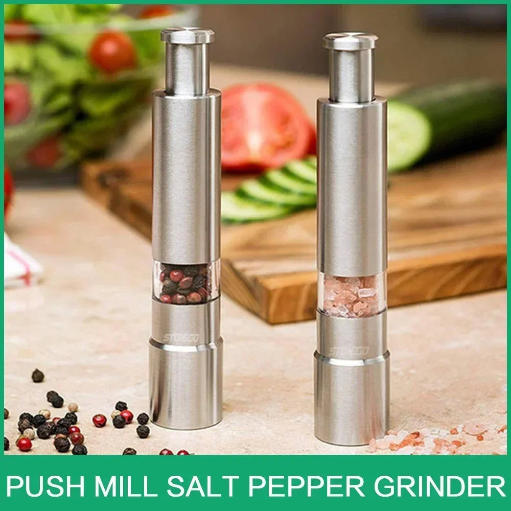 Stainless Steel Manual Pepper & Salt Grinder