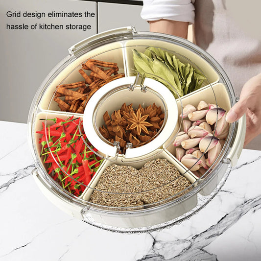 360° Rotating 6-Position Kitchen Spice Dispenser