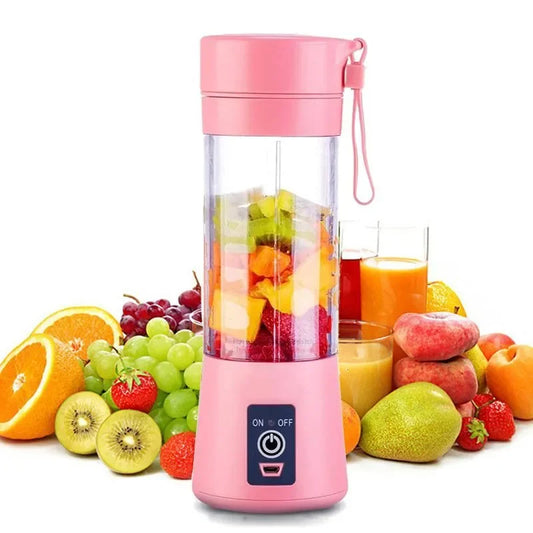 Portable Electric 6-Blade Juicer and Milkshake Maker