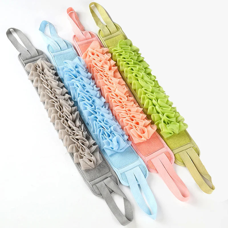 2-in-1 Exfoliating Shower Bath Scrubber Belt