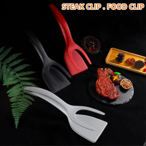 2-in-1 Egg Flipper Cooking Spatula Tong