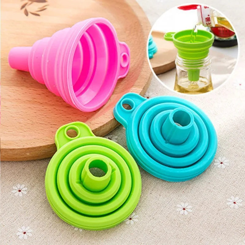 Silicone Collapsible Folding Liquid Funnel
