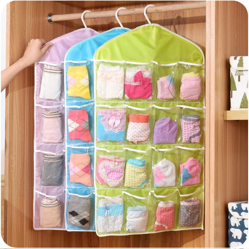 16 Pocket Wardrobe Hanging Organizer