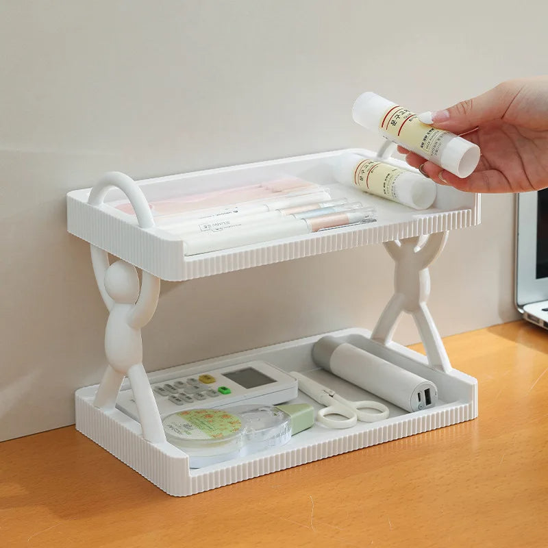 2-Layer Wall Mounted Shelf – Multipurpose Storage Organizer