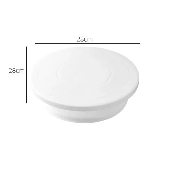 360° Rotating Non-Slip Cake Turntable Stand for Baking & Decorating
