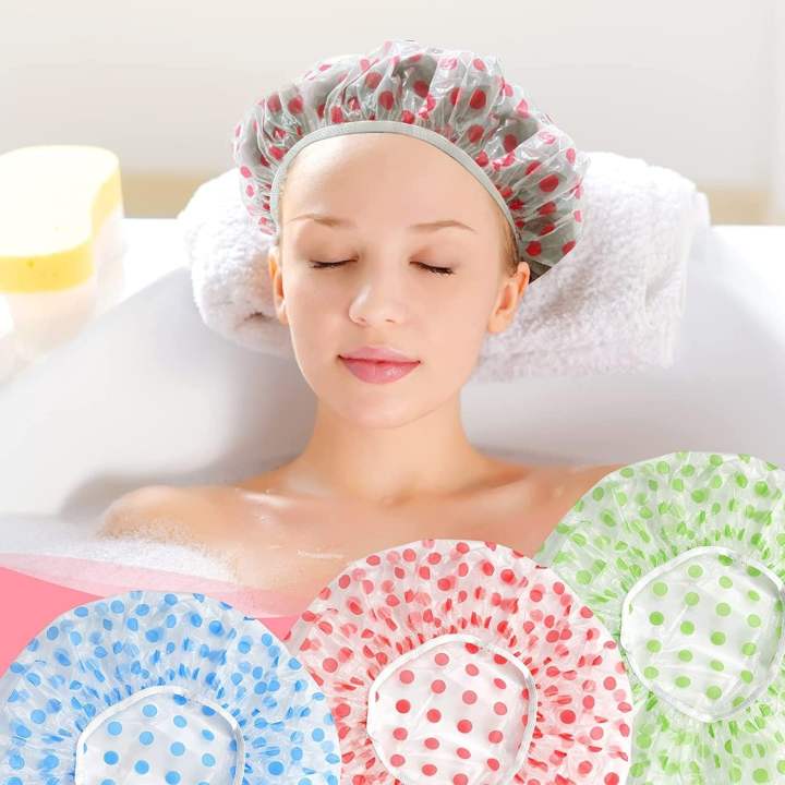 Multipurpose Waterproof Bath Plastic Shower Caps