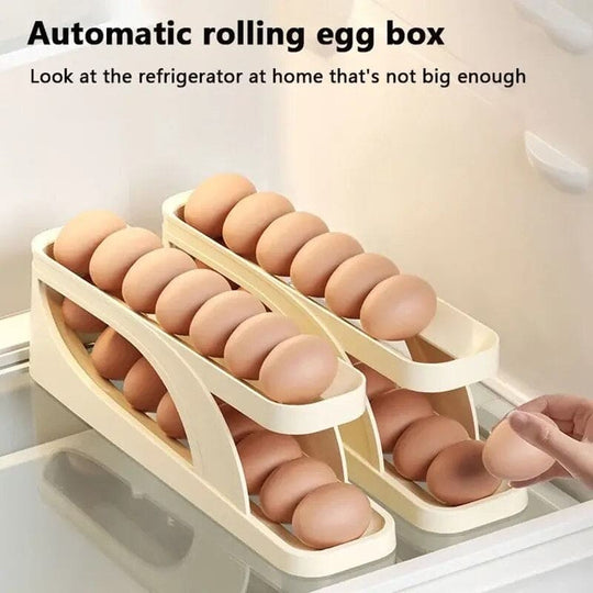 Smart Automatic Rolling Egg Dispenser Rack Tray