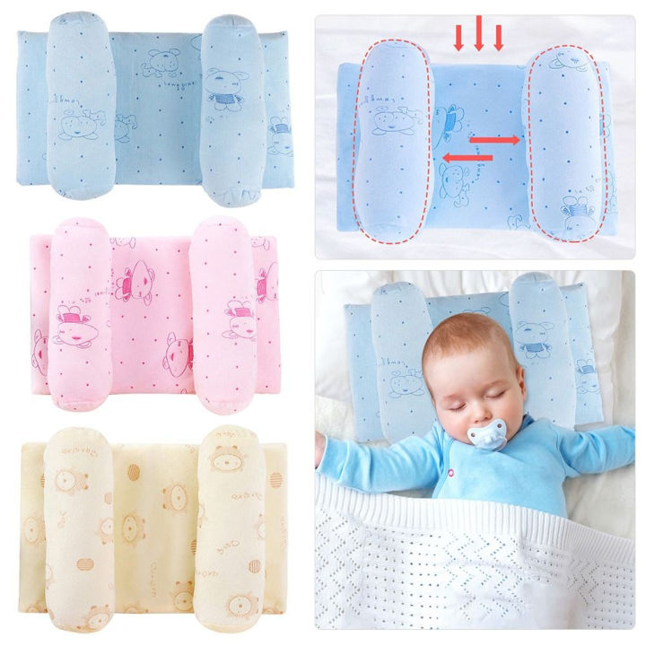 Adjustable Baby Head Shaping Pillow with Memory Foam Support