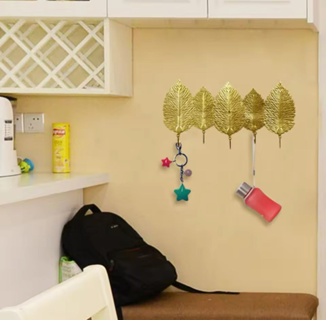 Metal Leaf Wall Hook – Multipurpose Key Hanger Rack
