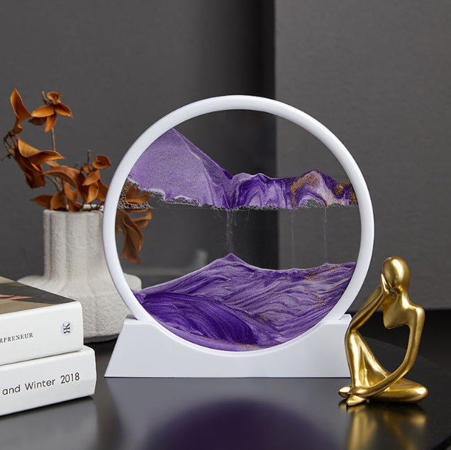 3D Quicksand Hourglass – Rotating Sand Art Frame