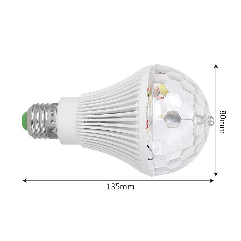 RGB Rotating Disco LED Bulb Party Home Decoration Light
