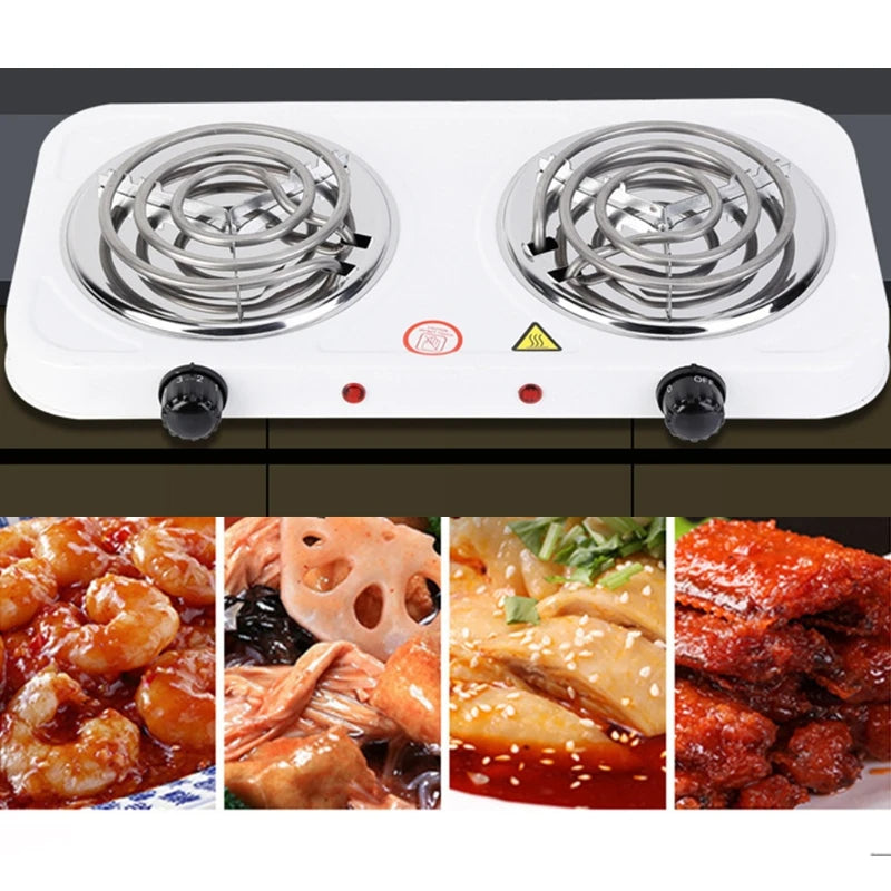 Double Electric Stove Metal Plate