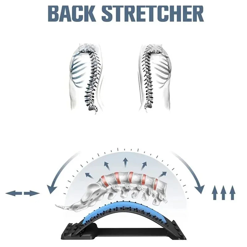 Lumbar Spine Corrector Waist Massager Back Care Stretch Cushion