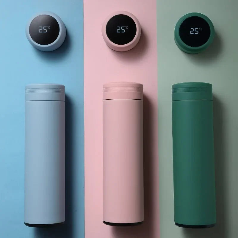 Stainless Steel Led Temperature Water Bottle