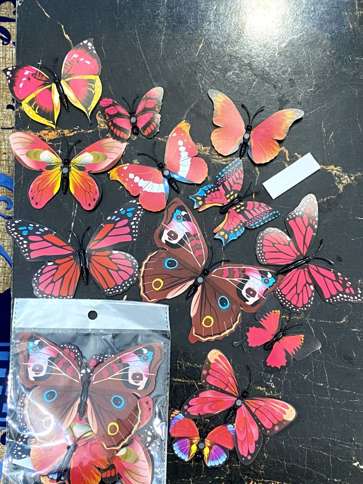 12Pcs Magnetic Butterfly Sticker for Home Decoration