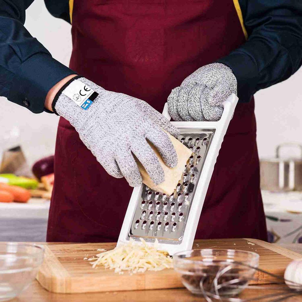Multipurpose Cut-Resistant Safety Gloves for Kitchen & Outdoor Use