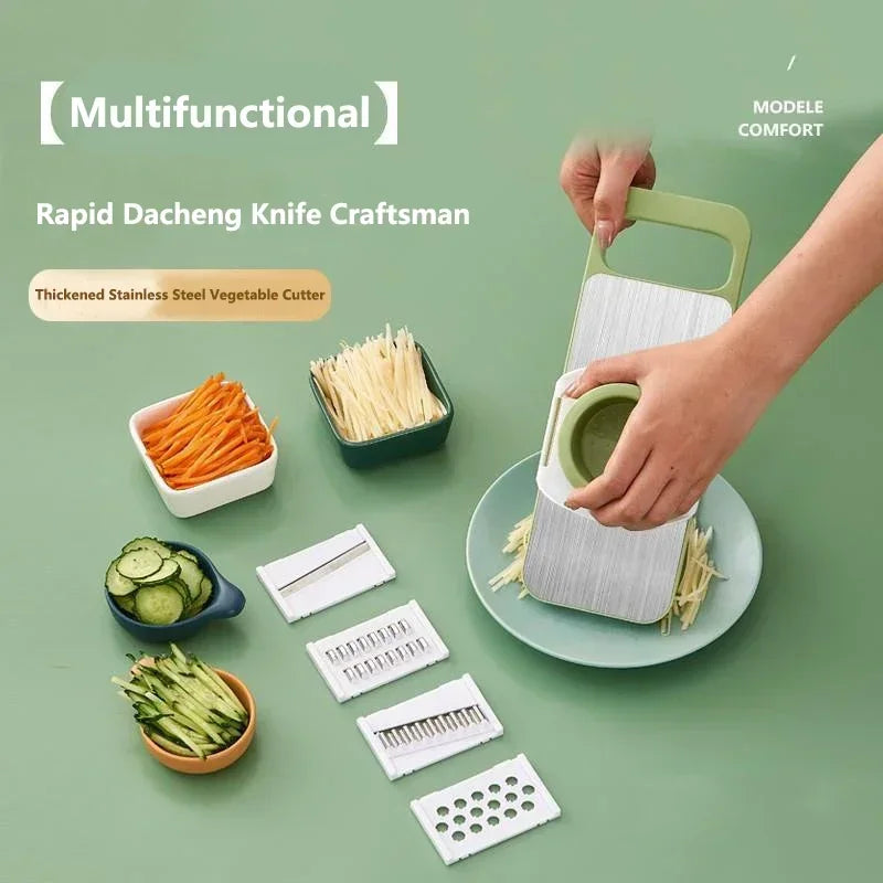 5 in 1 Stainless Steel Vegetable Cutter & Peeler