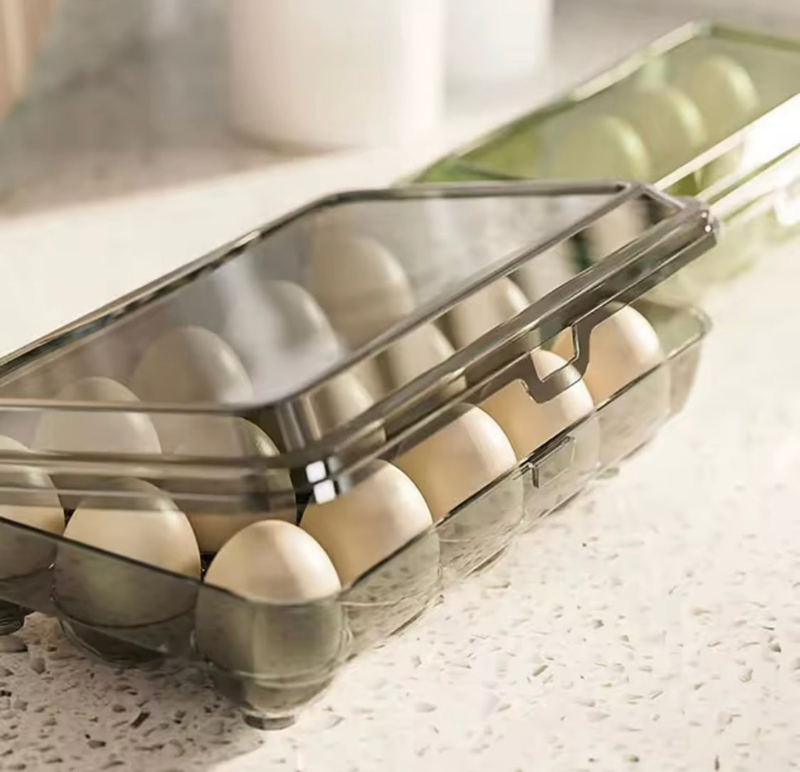 15 Grids Portable Egg Storage Tray Box