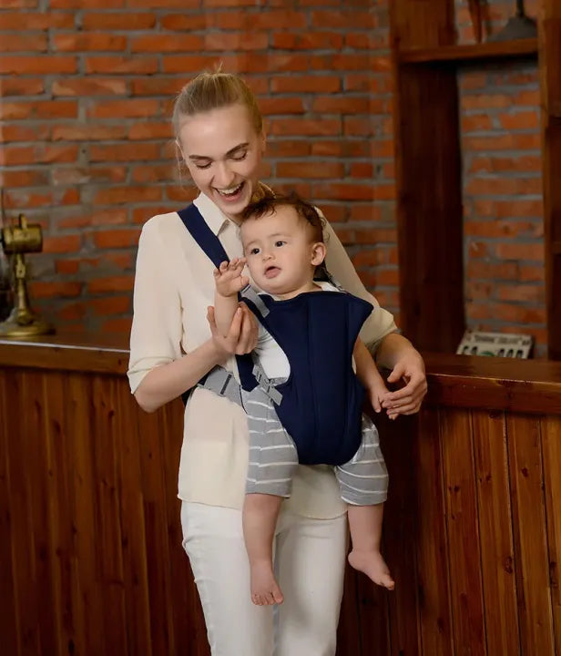 Baby Carrier with Double Adjustable Straps Breathable & Comfortable Sling Seat