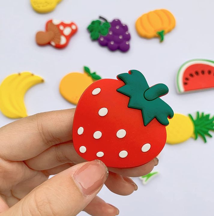 6pcs Silicone Fridge Magnets Set for Toddlers