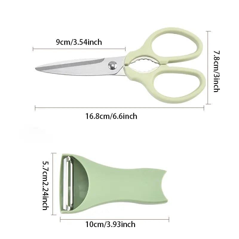 3-in-1 Kitchen Scissors and Peeler Set