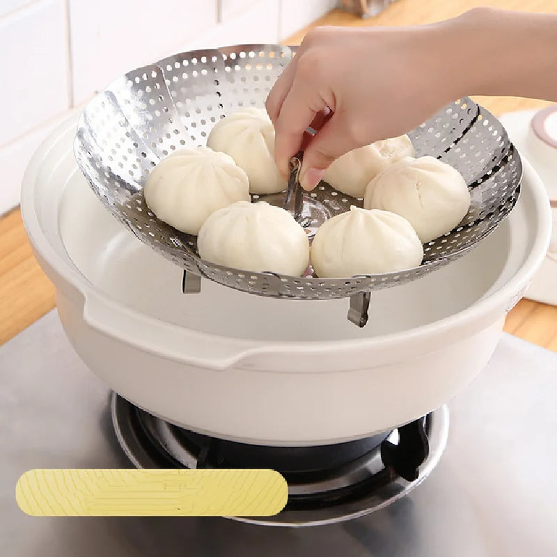 Stainless Steel Food Steamer Basket for Kitchen Cooking