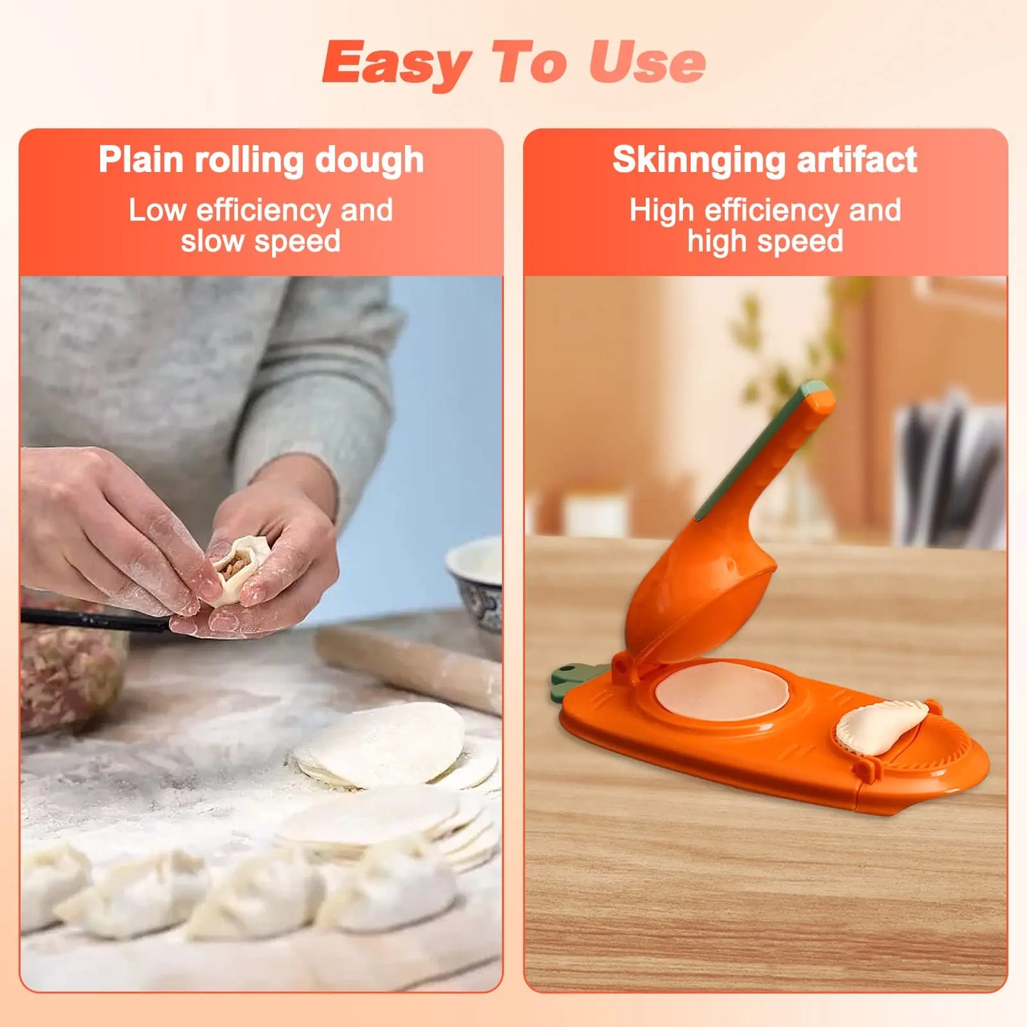 2-in-1 Multi-Function Manual Dumpling Maker Machine