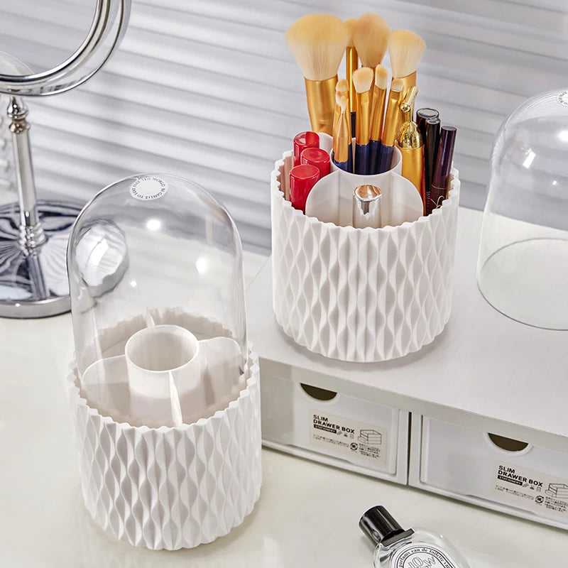360 Rotating Makeup Brush Holder Organizer Stand