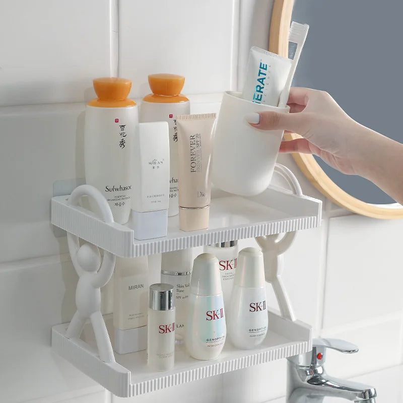 2-Layer Wall Mounted Shelf – Multipurpose Storage Organizer