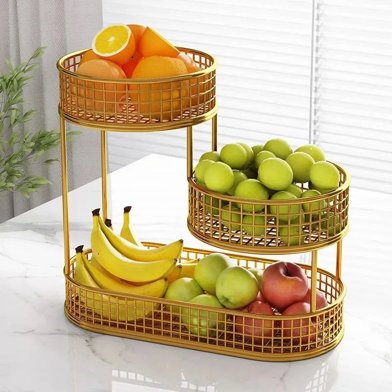 Metal Kitchen Fruit & Vegetable Basket Big Capacity