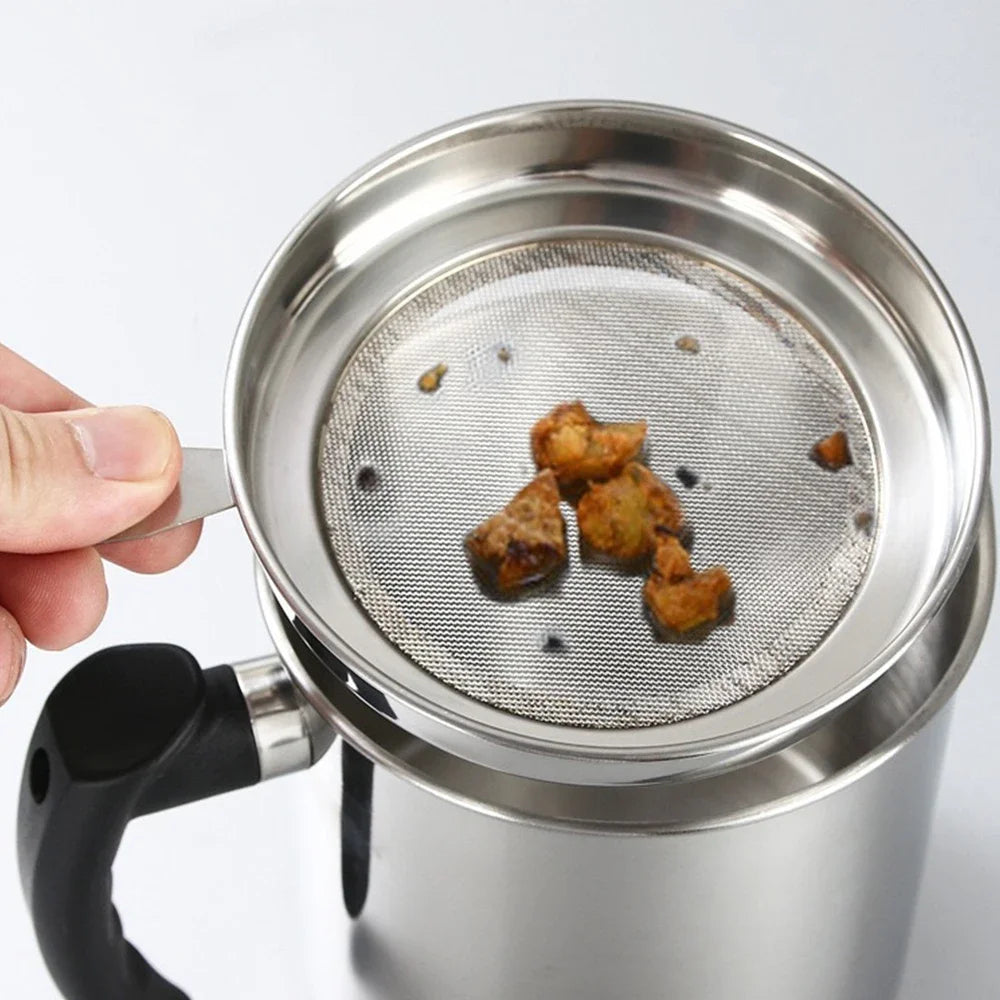 Large Capacity Stainless Steel Oil Filter Pot