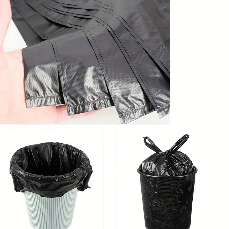 Black Disposable Durable Garbage Bags Roll