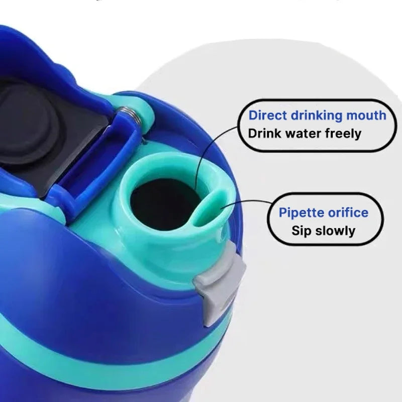Double Wall Insulated Stainless Steel Sports Water Bottle
