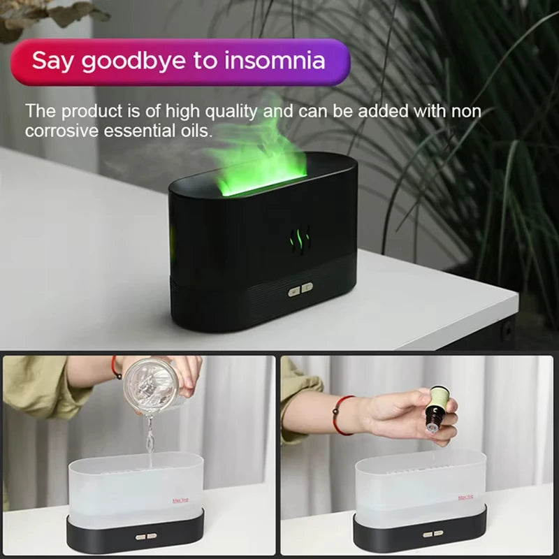 Ultrasonic Cool Mist Fire Humidifier LED Essential