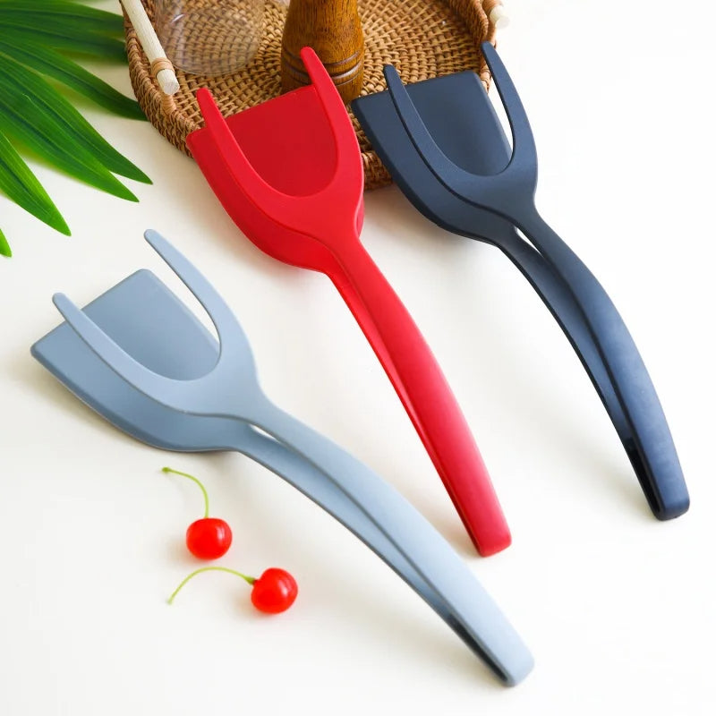2-in-1 Egg Flipper Cooking Spatula Tong