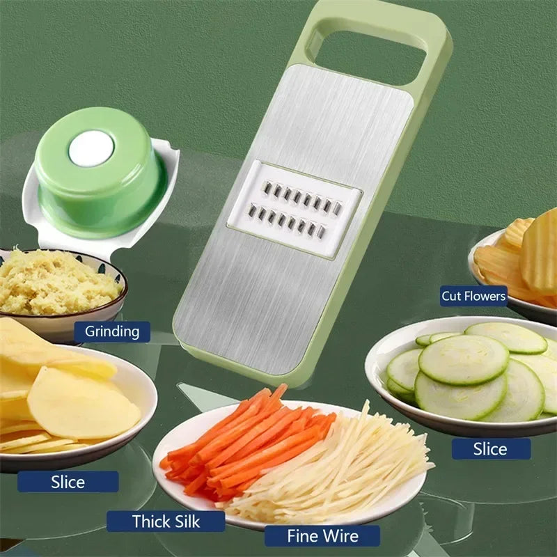 5 in 1 Stainless Steel Vegetable Cutter & Peeler