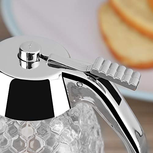 Portable Glass Honey Dispenser With Stand