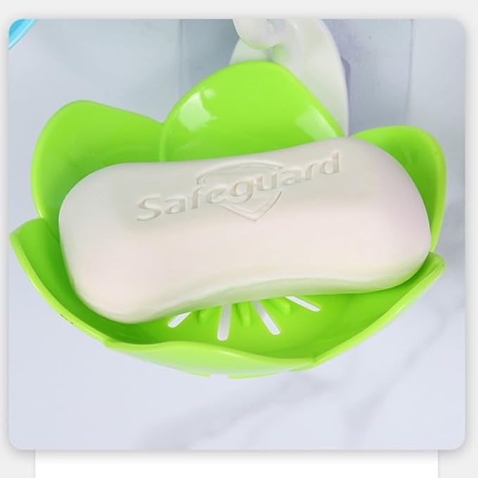 Wall-Mounted Lotus Soap Box – Double Layer Tray