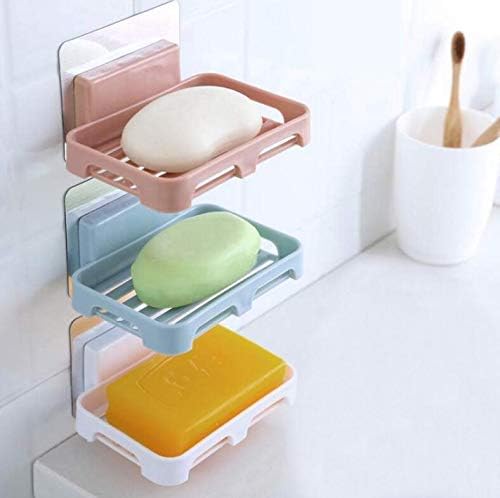 Wall Mounted Plastic Soap Dish – Self-Adhesive Tray